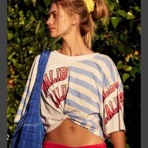 #443 Free People Movement Call Time Graphic Tee size small